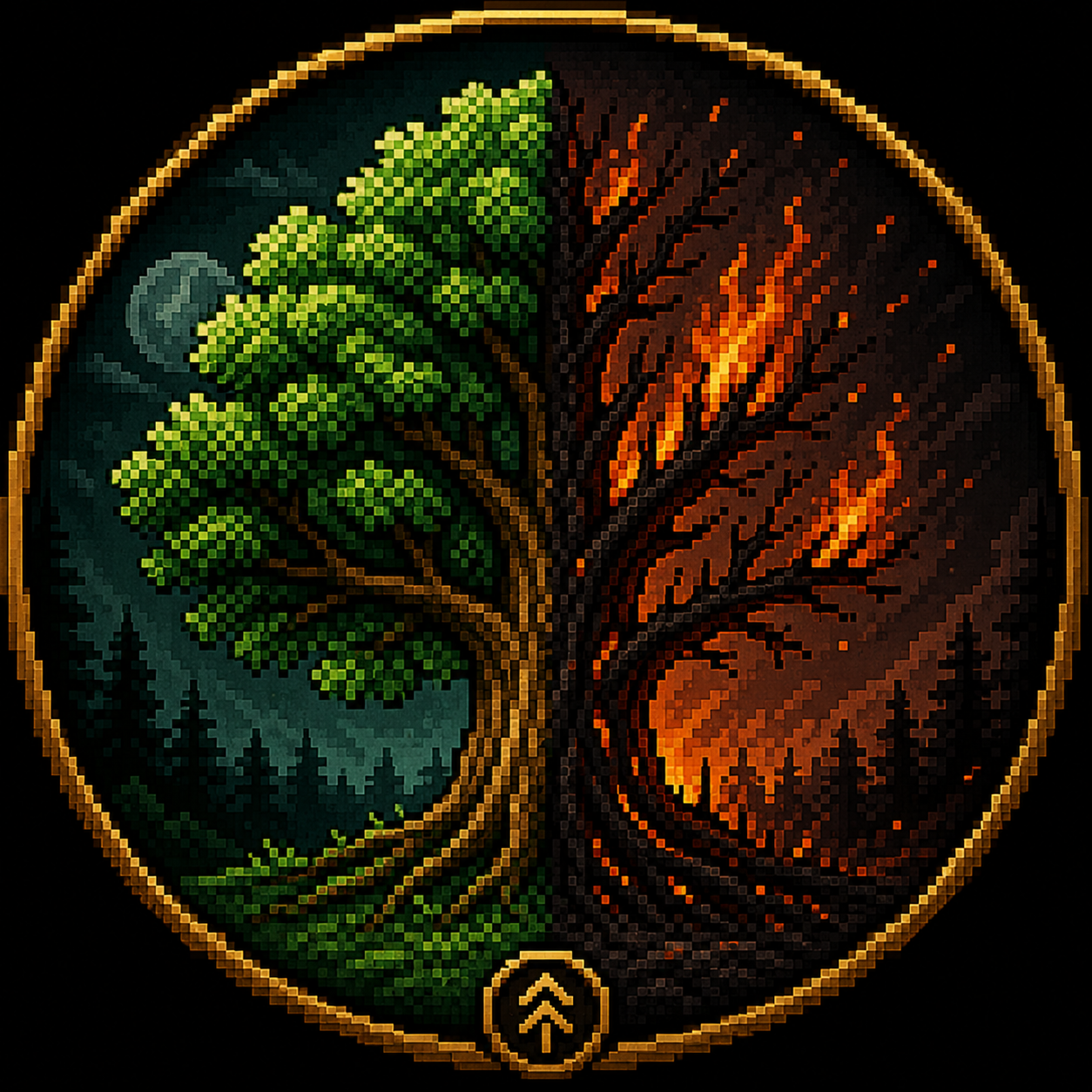 Timberfall $TMBR split tree logo